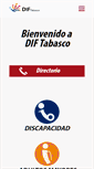 Mobile Screenshot of dif.tabasco.gob.mx